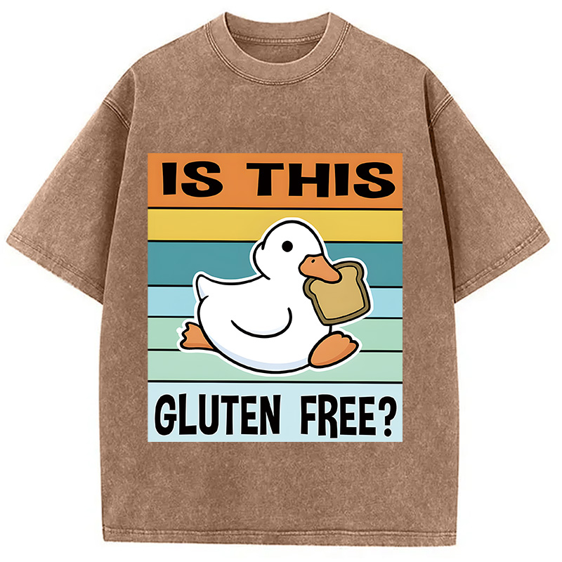 Tokyocanvas Is This Gluten Free Meme Washed T-Shirt