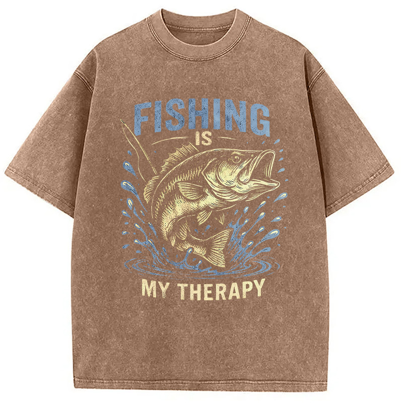 Tokyocanvas Funny Fisherman Washed T-Shirt