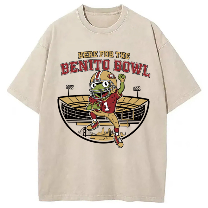 Tokyocanvas Here For The Benito Bowl Washed T-Shirt
