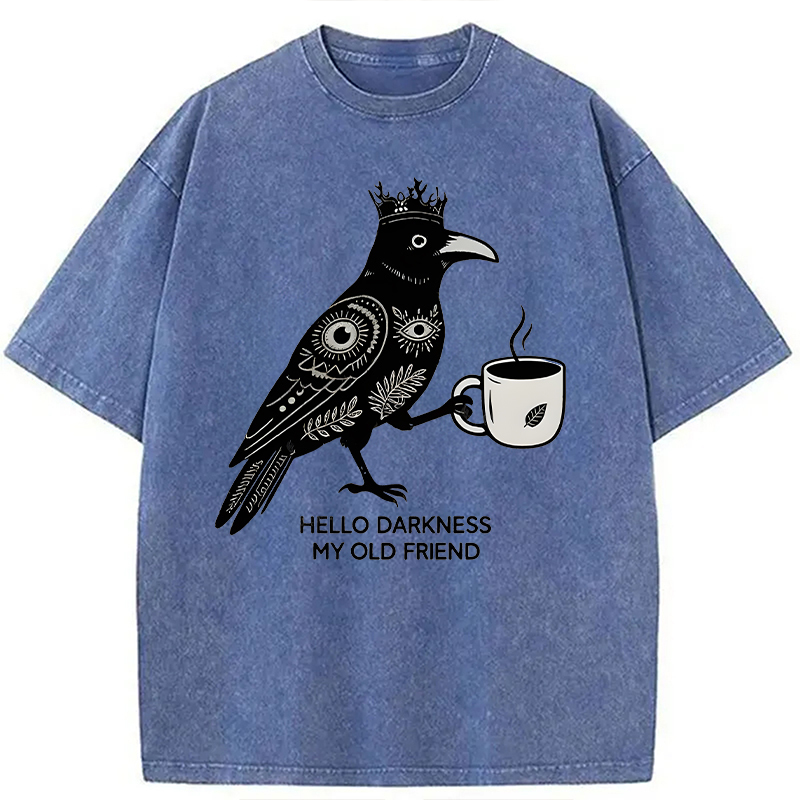 Tokyocanvas Hello Darkness My Old Friend Washed T-Shirt