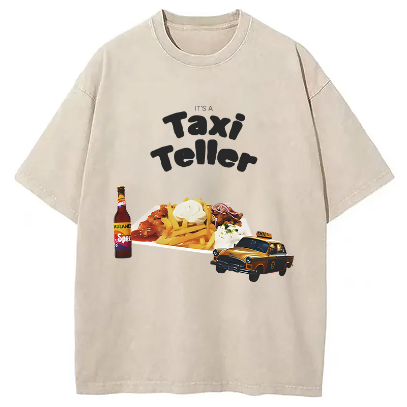 Tokyocanvas It's a Taxi Teller Washed T-Shirt
