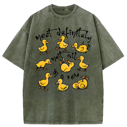 Tokyocanvas Most Definitely Not All in a Row Washed T-Shirt