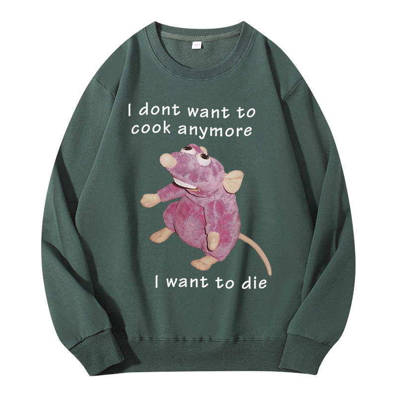 Tokyocanvas I Don't Want To Cook Anymore Classic Sweatshirt
