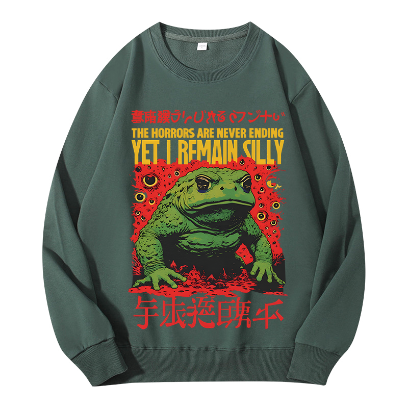 Tokyocanvas The Horrors Are Never Ending Classic Sweatshirt