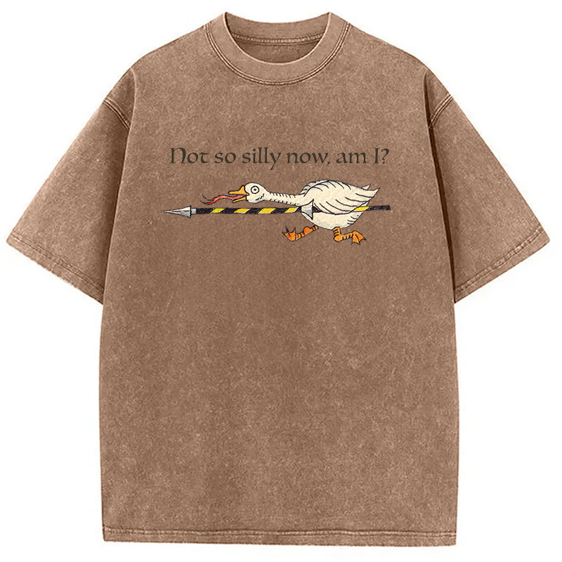 Tokyocanvas Not So Silly Now Am I? Washed T-Shirt