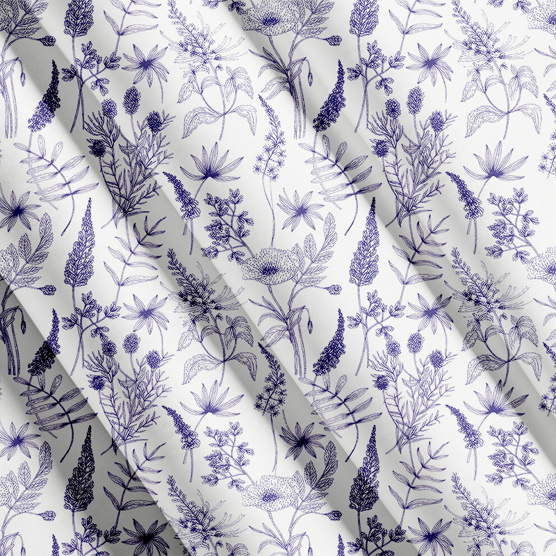 Tokyocanvas Simple Botany Flowers Button Up Pocket Shirt