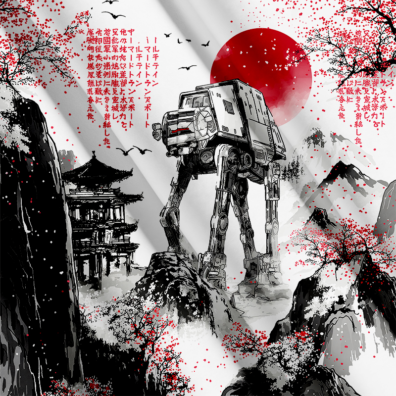 Tokyocanvas Ink Walker Button Up Pocket Shirt