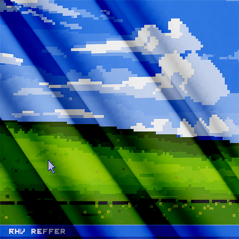 Tokyocanvas Win XP Wallpaper Pixel Button Up Pocket Shirt