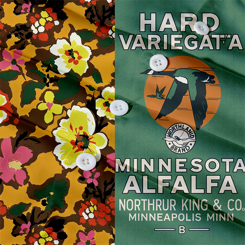 Tokyocanvas Vintage Alfalfa Patch Hawaiian Shirt