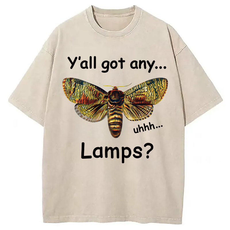 Tokyocanvas Yall Got Any Lamps Moth Washed T-Shirt
