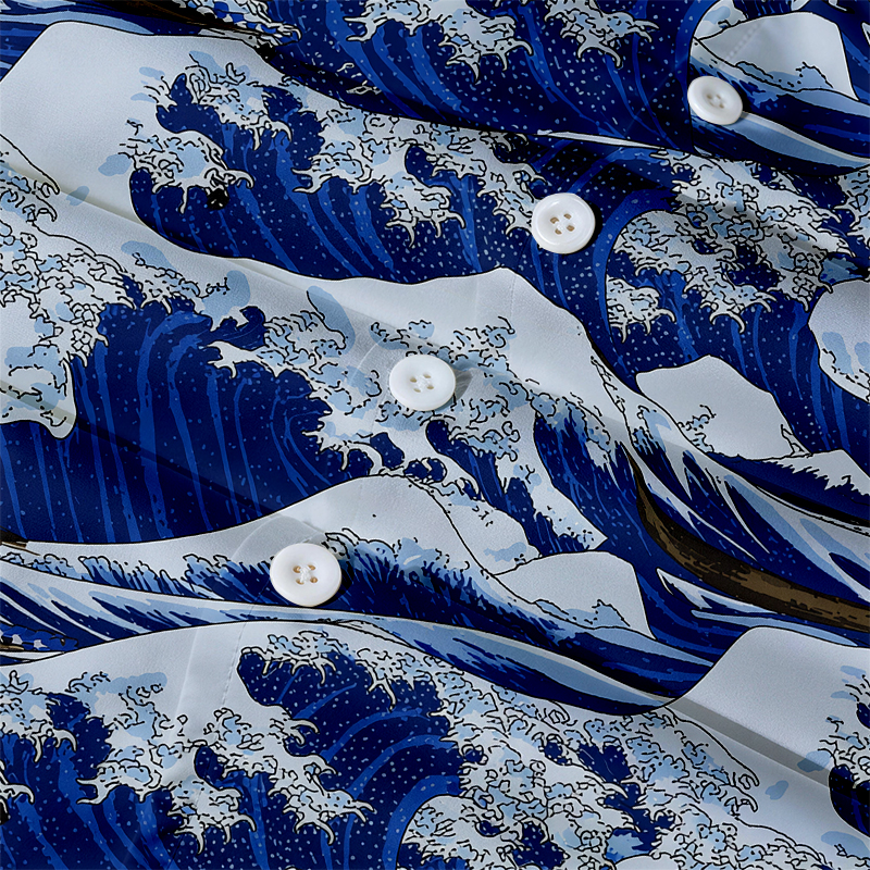 Tokyocanvas Japanese Ukiyo-e Hawaiian Shirt