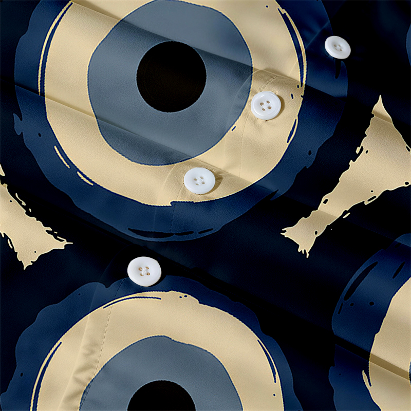 Tokyocanvas Nomad Ring Canvas Hawaiian Shirt