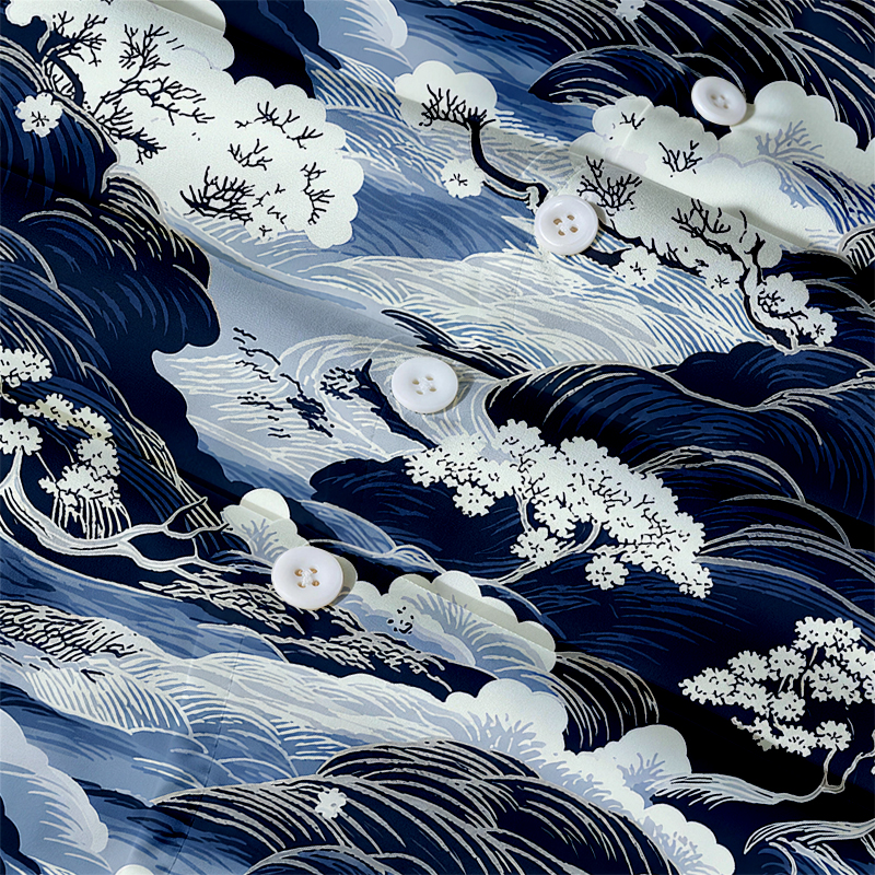 Tokyocanvas Traditional Japan Scenery Hawaiian Shirt