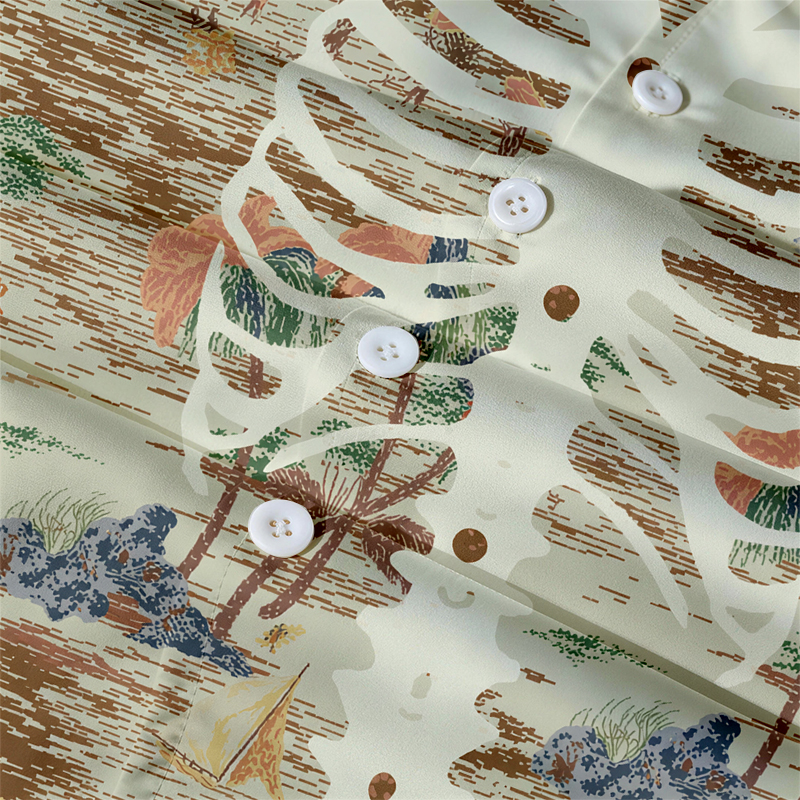 Tokyocanvas BONE  Hawaiian Shirt