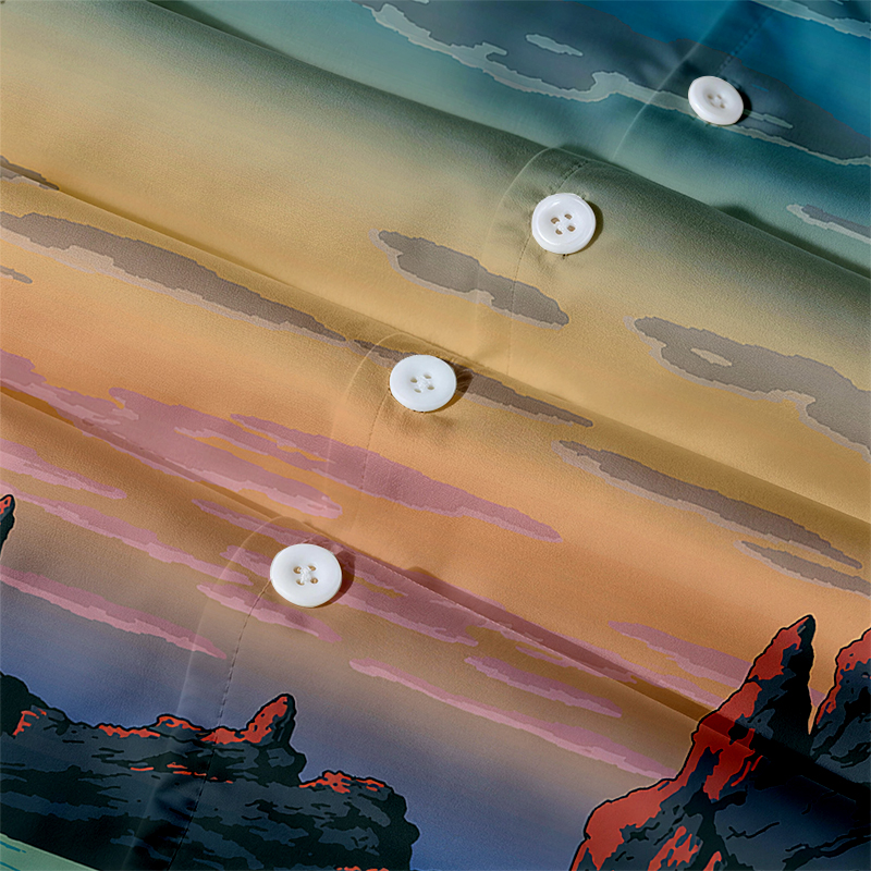 Tokyocanvas Islands At Sunrise Hawaiian Shirt