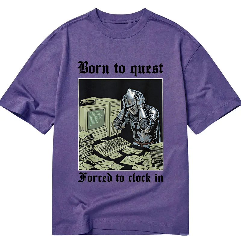 Tokyocanvas Born to Quest Forced to Clock Classic T-Shirt