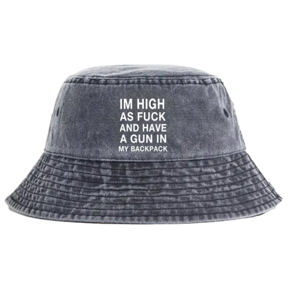 Tokyocanvas Im High Washed Bucket Hat
