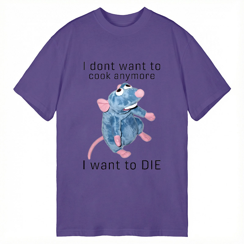 Tokyocanvas I Don't Want To Cook Anymore I Want To Die Rat Classic T-Shirt