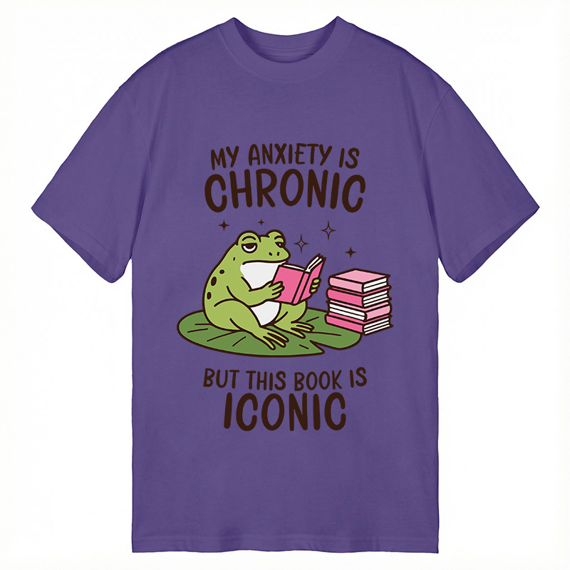 Tokyocanvas Funny Frog Reading Classic T-Shirt