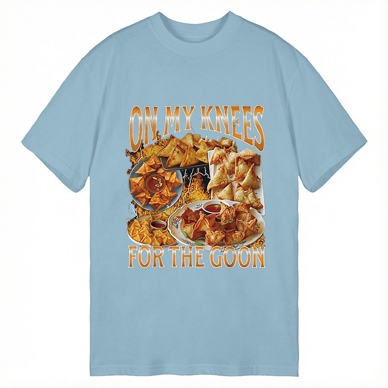 Tokyocanvas On My Knees Funny Crab Rangoon Meme Classic T-Shirt