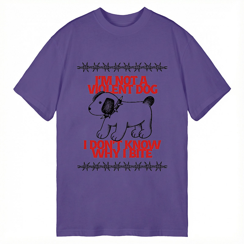 Tokyocanvas I'm Not A Violent Dog I Don't Know Why I Bite Classic T-Shirt