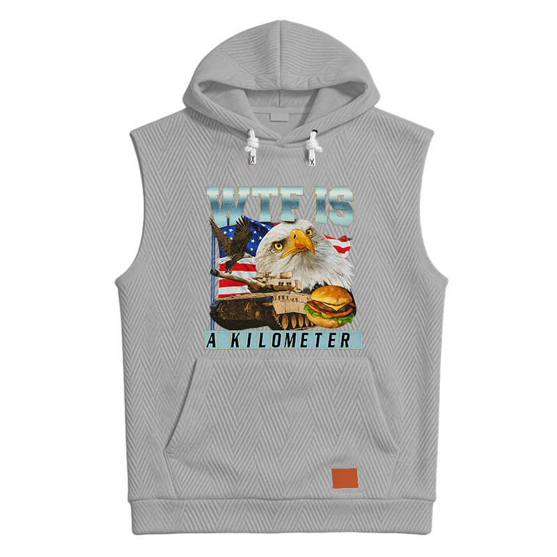Tokyocanvas WTF Is A Kilometer Meme Hooded Tank
