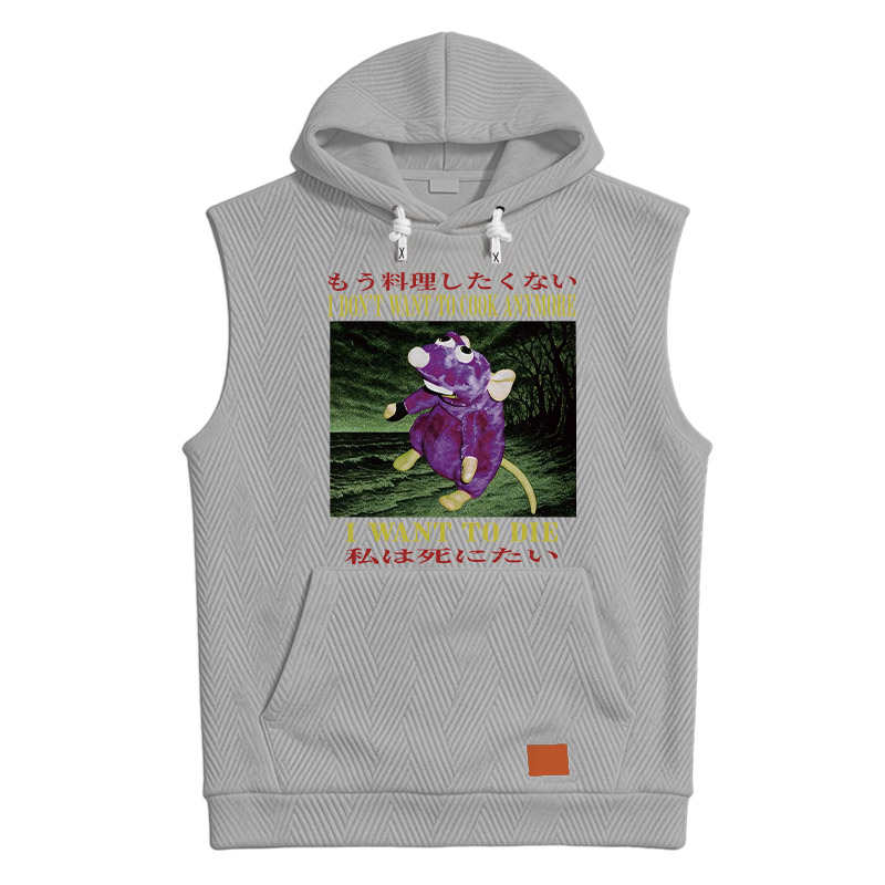 Tokyocanvas I Don't Want to Cook Hooded Tank