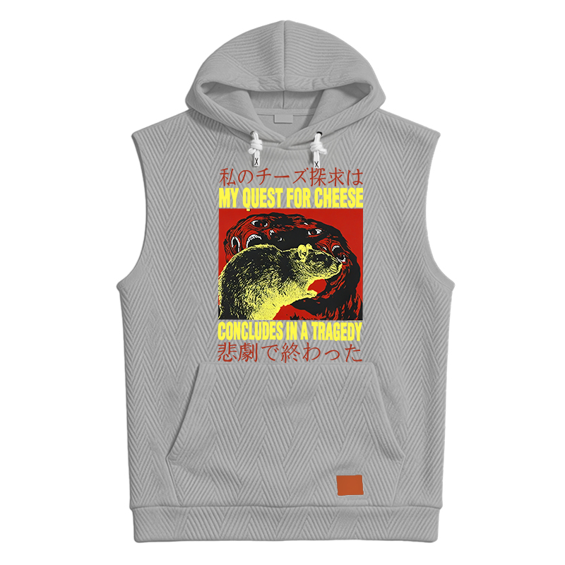 Tokyocanvas My Quest For Cheese Rat Japanese Hooded Tank