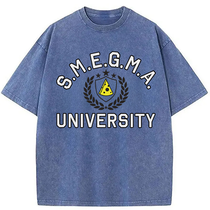 Tokyocanvas Smegma University Funny Washed T-Shirt