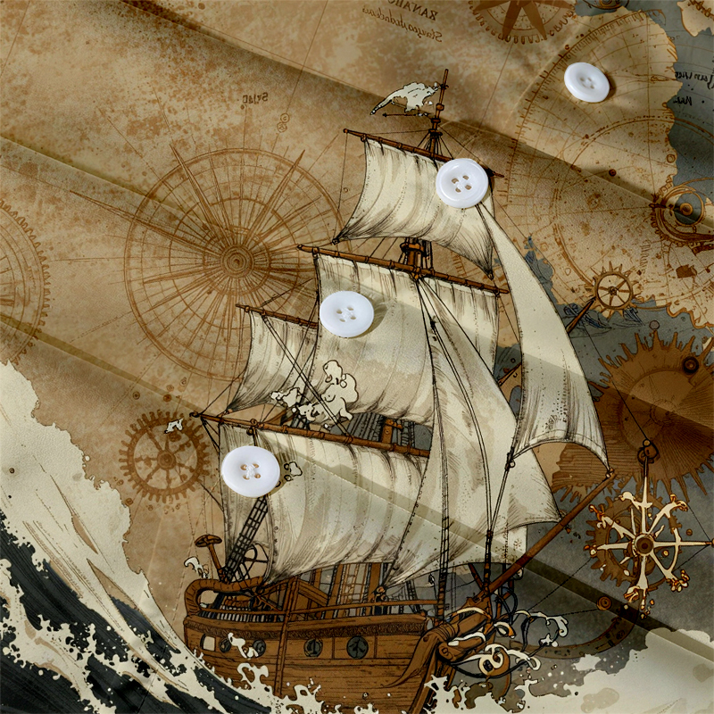 Tokyocanvas Sailing The Endless Seas Hawaiian Shirt
