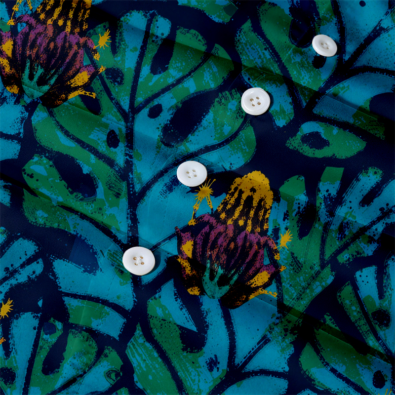 Tokyocanvas Japanese Retro Frog Hawaiian Shirt