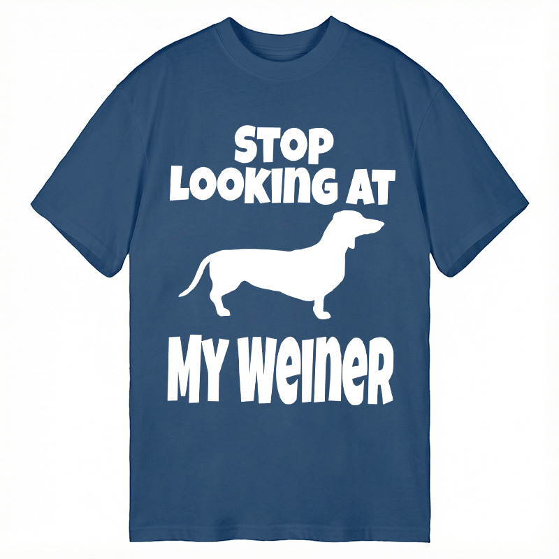 Tokyocanvas Stop Looking At My Weiner Classic T-Shirt