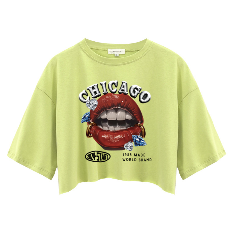 Tokyocanvas Chicago 1988 Made World Brand Crop Top