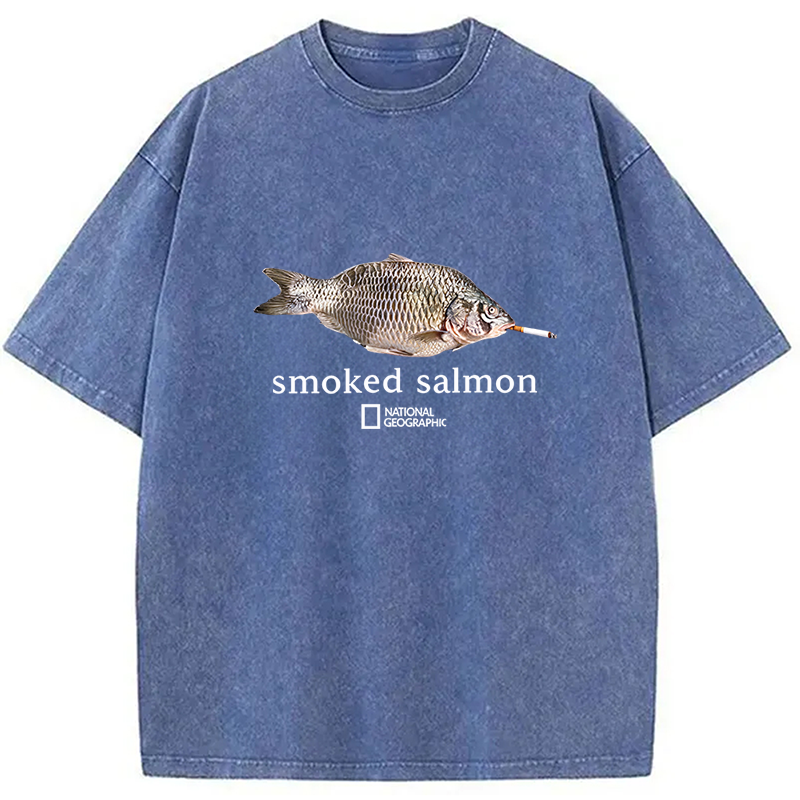 Tokyocanvas Smoked Salmon Washed T-Shirt