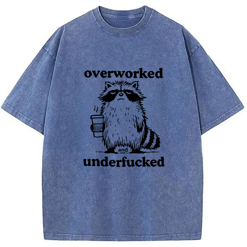 Tokyocanvas Overworked and Underfucked Washed T-Shirt