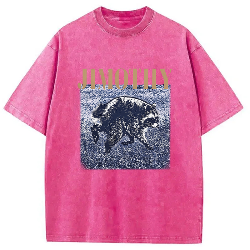 Tokyocanvas Vintage Jimothy Raccoon Washed T-Shirt
