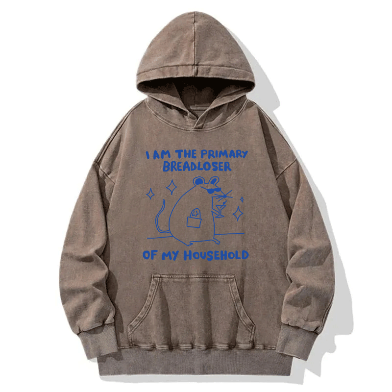 Tokyocanvas I Am the Primary Breadloser of My Household Washed Hoodie