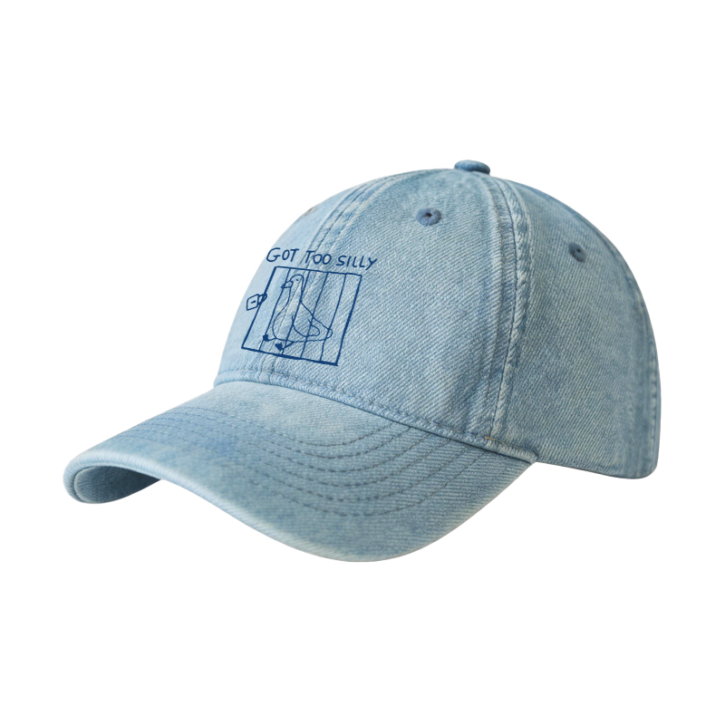 Tokyocanvas Got Too Silly Meme Denim Cap