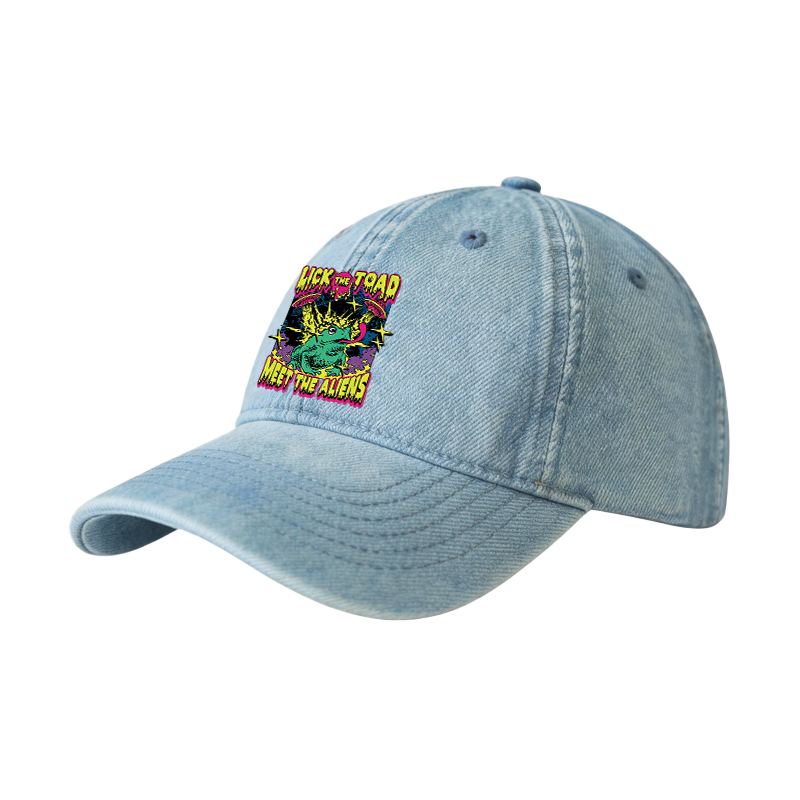 Tokyocanvas Psychedelic Frog Denim Cap