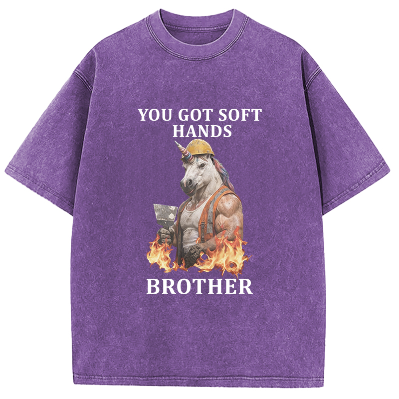 Tokyocanvas You Got Soft Hands Brother Washed T-Shirt