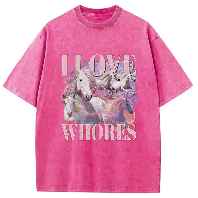 Tokyocanvas I Love Whores Vintage Washed T-Shirt