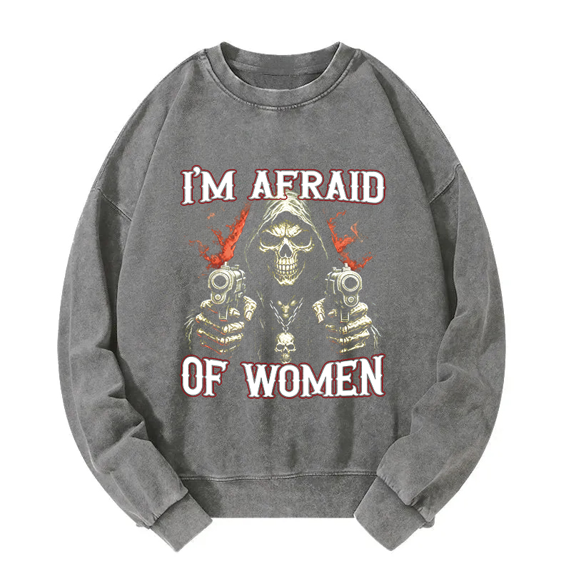 Tokyocanvas I'm Afraid Of Women Washed Sweatshirt