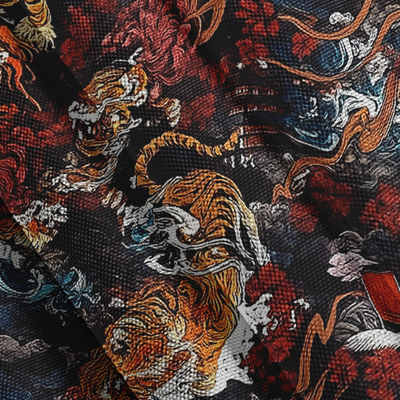 Tokyocanvas Vintage 1950s Tiger Button-up Shirt