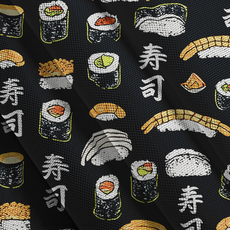 Tokyocanvas Japanese Sushi Aloha Button-up Shirt