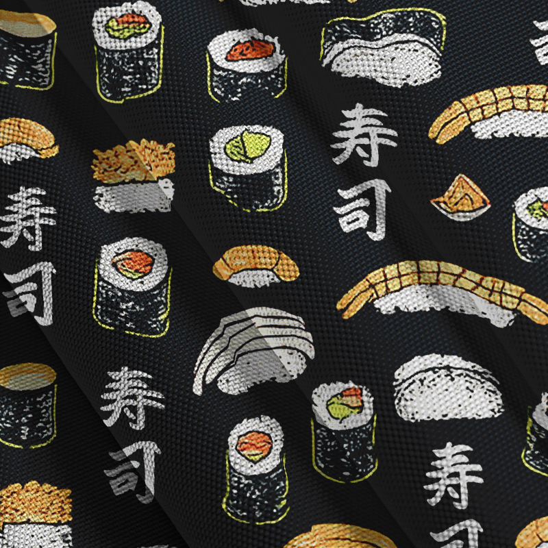 Tokyocanvas Japanese Sushi Aloha Button-up Shirt