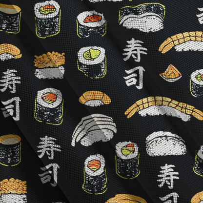 Tokyocanvas Japanese Sushi Aloha Button-up Shirt