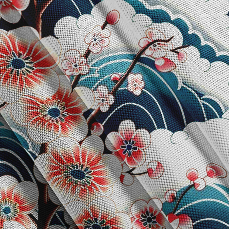 Tokyocanvas Pink And White Cherry Blossoms Button-up Shirt