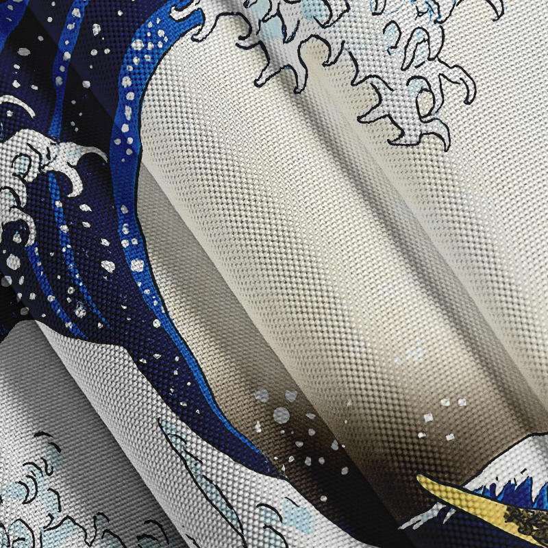 Tokyocanvas The Great Wave Off Kanagawa Button-up Shirt