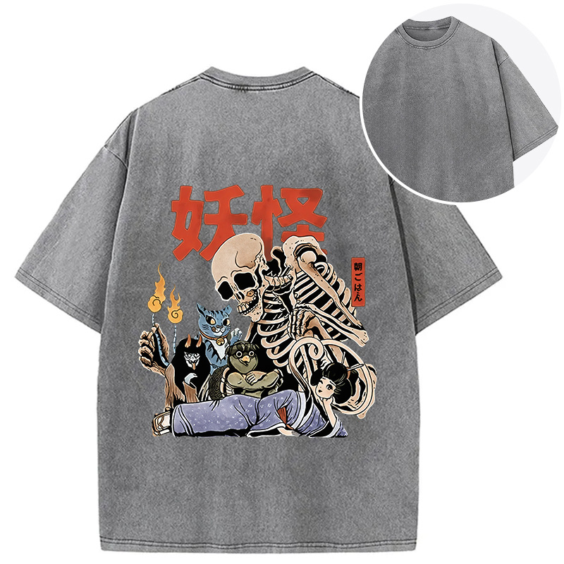 Tokyocanvas The Yokai Club Back Washed T-Shirt