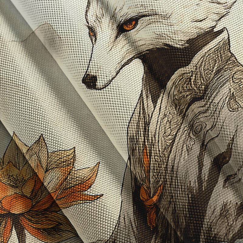 Tokyocanvas Guardian Of The Lotus Realm Button-up Shirt